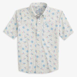 Southern Tide Boy's Youth "Guy with Allure" Heather Sportshir XL